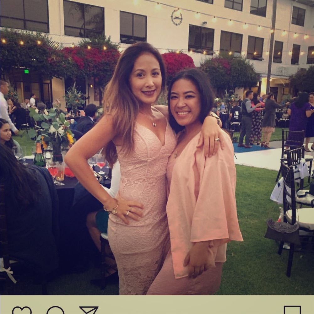 Rose pink dress